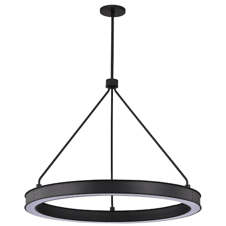Nuvo Longford, 30 Inch LED Pendant, Textured Black, Acrylic Lens 62/2262